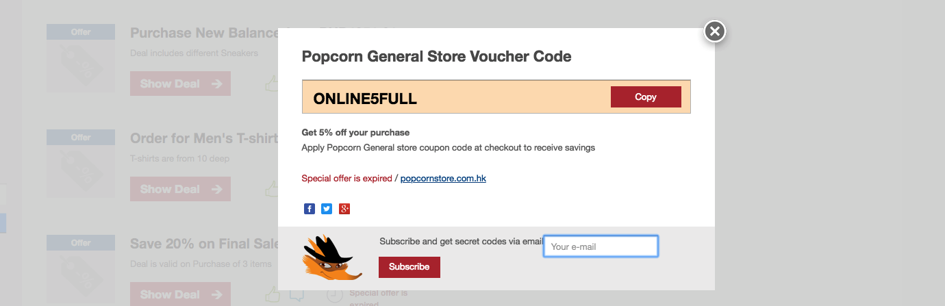 Popcorn General Store Coupon Code July 2021 - ILoveBargain Philippines